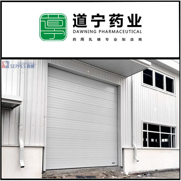 江苏道宁药业安装西朗品牌提升门